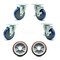 Service Caster Regency 600UBCKIT6 U-Boat Cart Caster and Wheel Replacement Set - USAREG20S414PPUBBLU-TP2-2-TLB-2PPUD820-2 - alternate 1